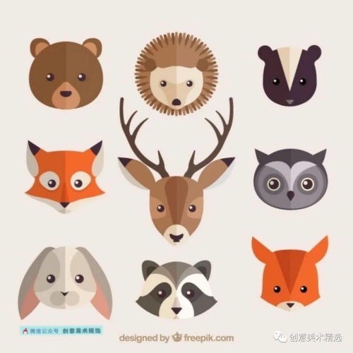 70个简单可爱的动物主题插画作品