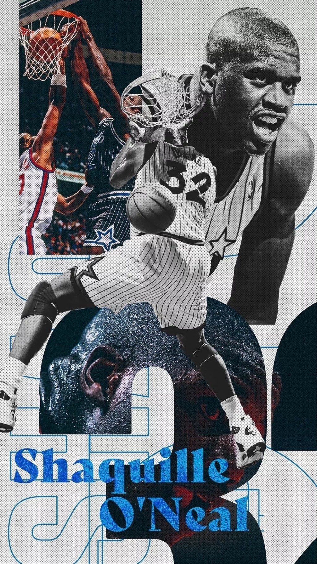 NBA球员奥尼尔酷帅手机壁纸