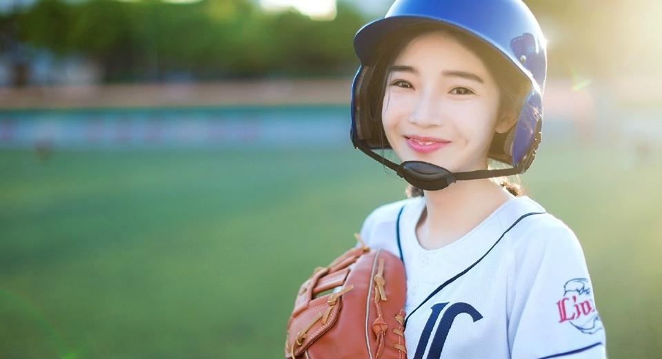 可爱棒球少女清新活力青春时尚写真