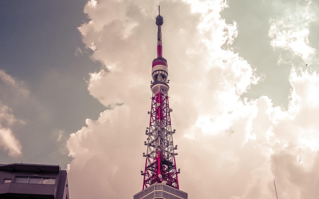 日本建筑东京塔优美风光