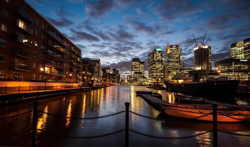 伦敦金丝雀码头风景写真