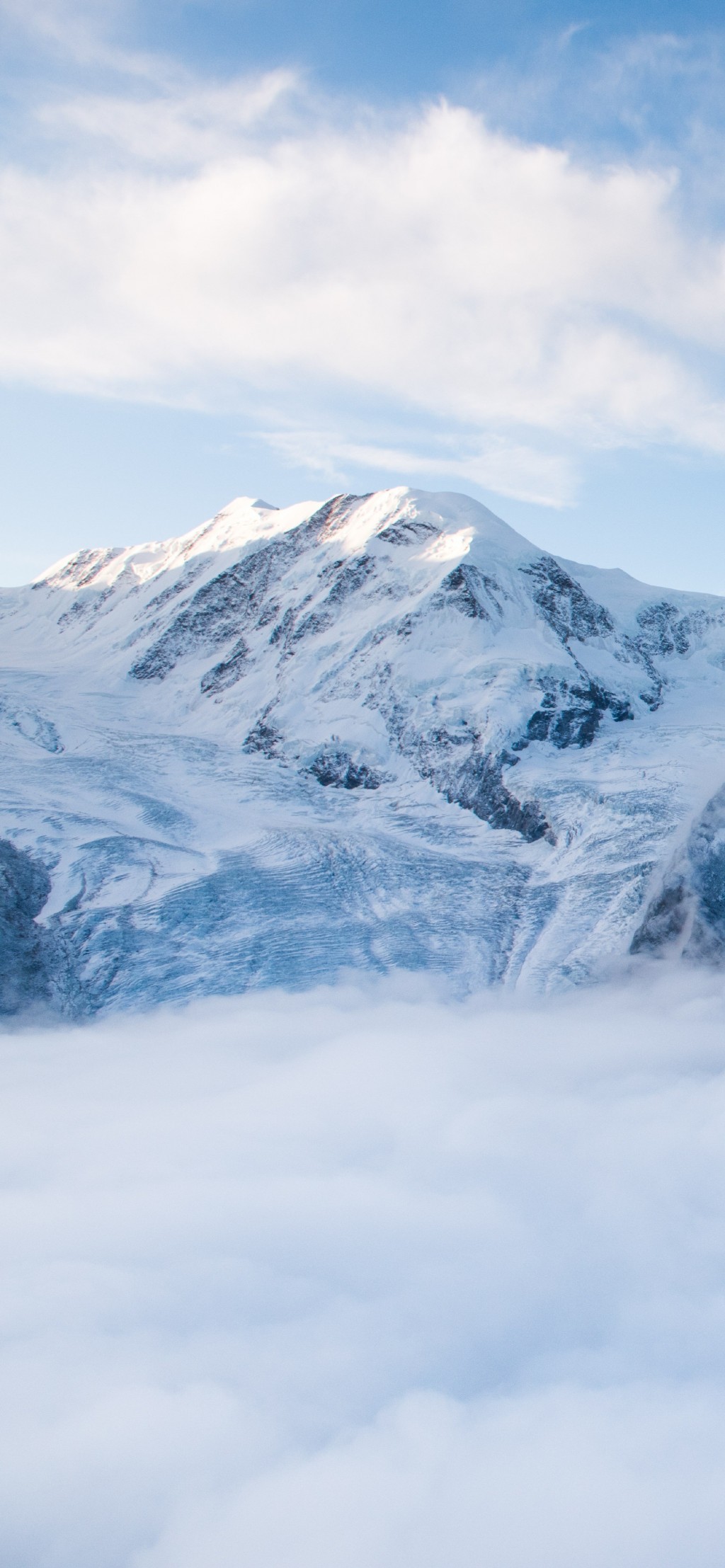 唯美壮观雪山自然风景手机壁纸