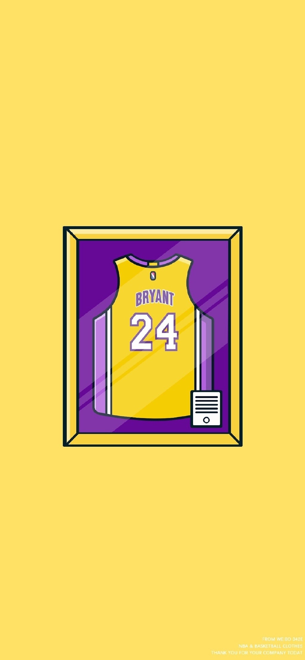 NBA球星球衣卡通手绘高清手机壁纸