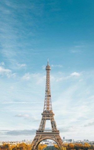 巴黎地标性建筑埃菲尔铁塔