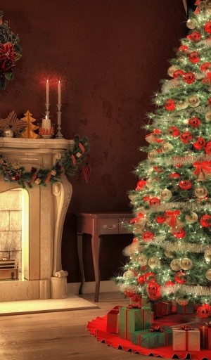 圣诞节室内浪漫装饰
