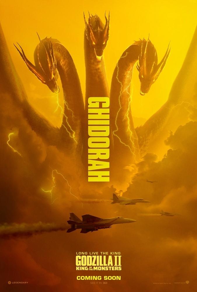 《哥斯拉2：怪兽之王》四大怪兽齐登场最新海报