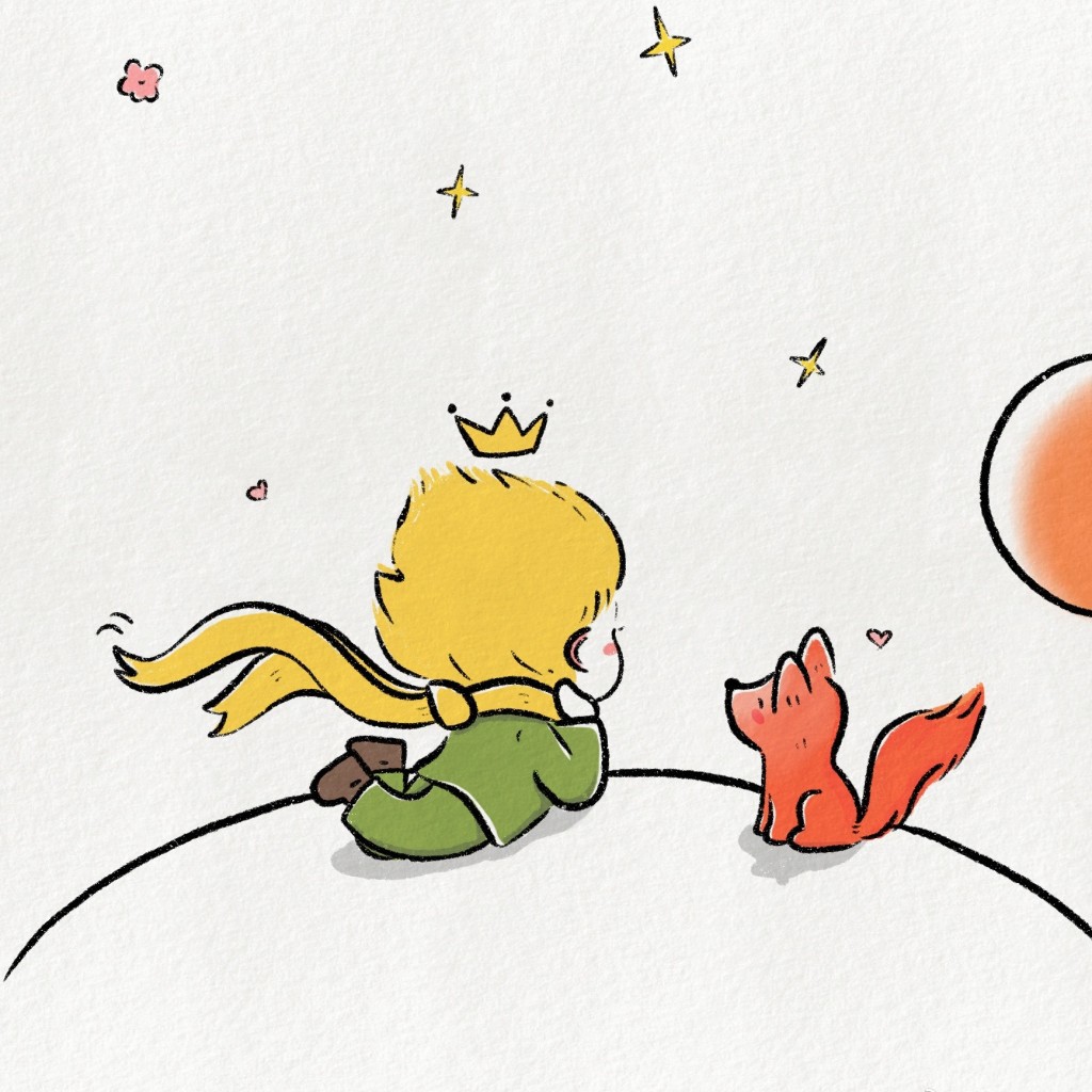 小王子系列可爱手绘插画卡通头像图片