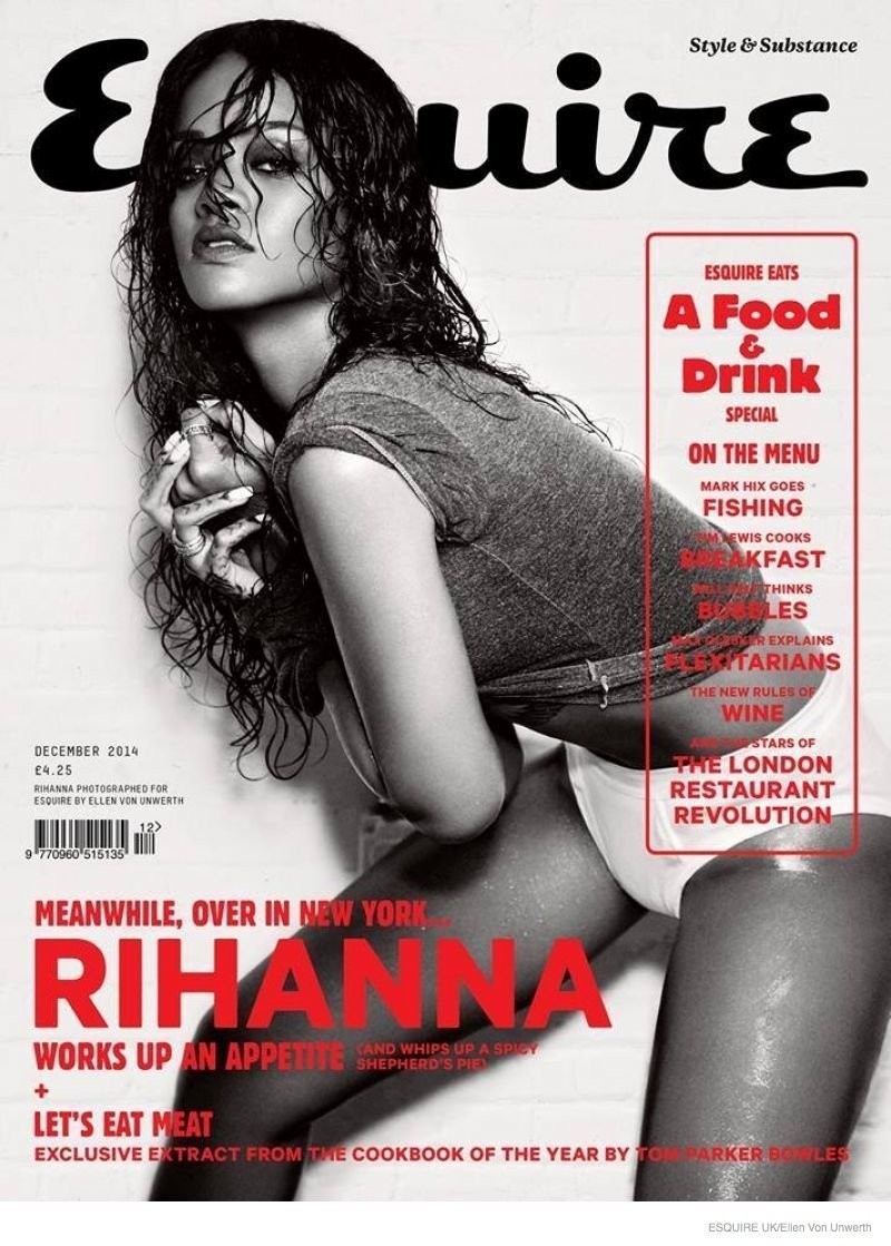 蕾哈娜性感妩媚时尚杂志写真图片