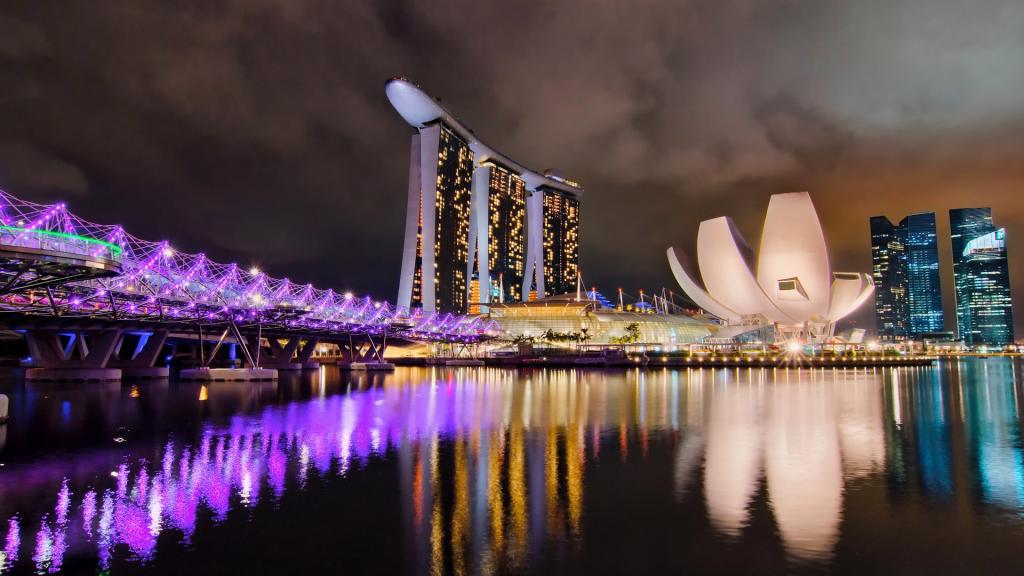 新加坡城市夜景壁纸