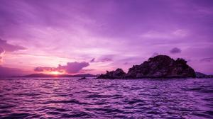 澳大利亚鹈鹕岛的日落风景