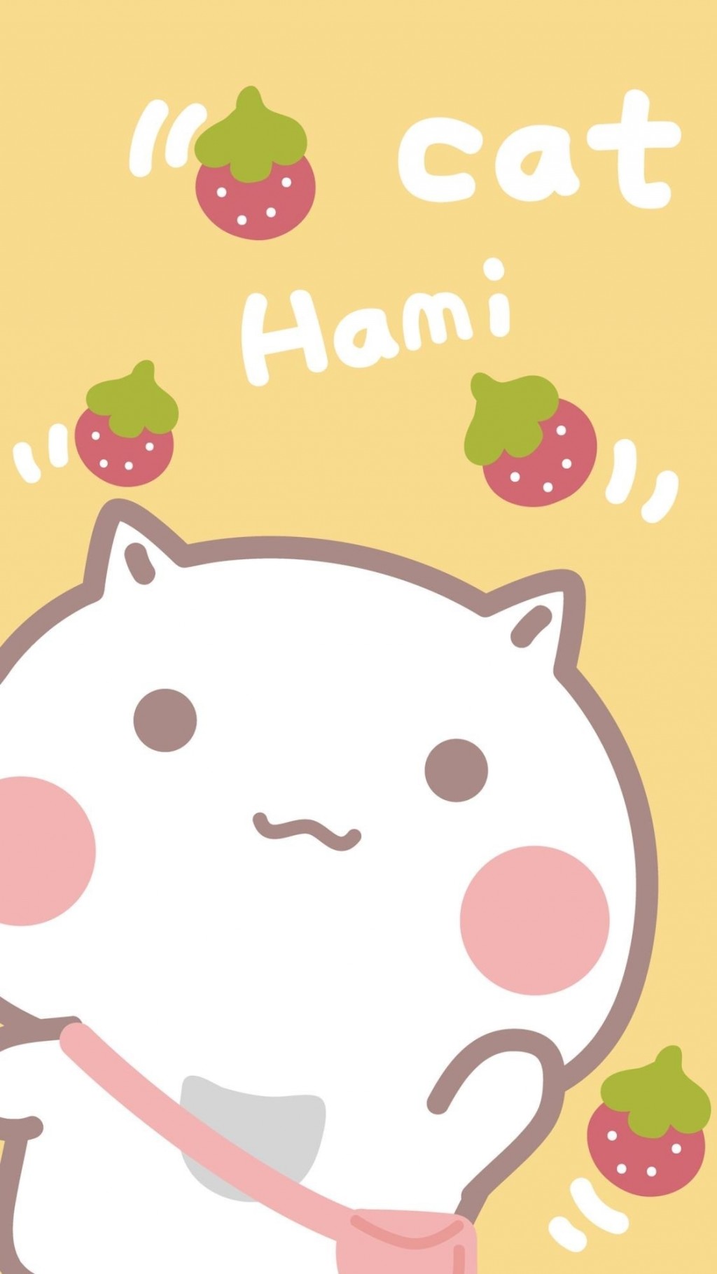 Hamicat哈咪猫可爱背景卡通手机壁纸
