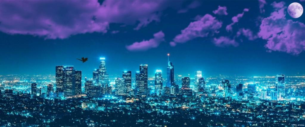 洛杉矶的夜景