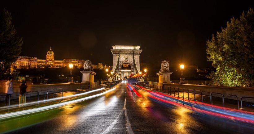 匈牙利首都布达佩斯夜景写真