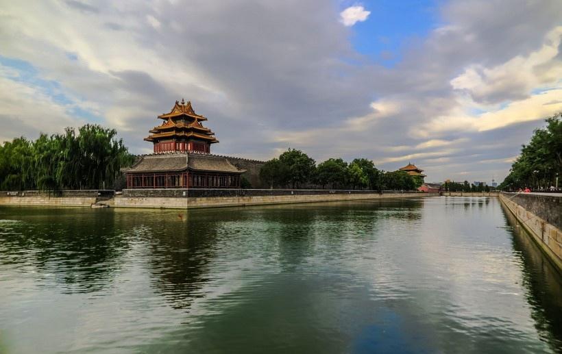 北京紫禁城角楼风景图片