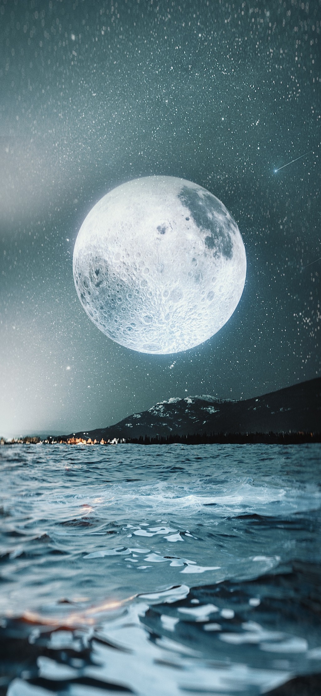 海上升明月唯美梦幻手机壁纸
