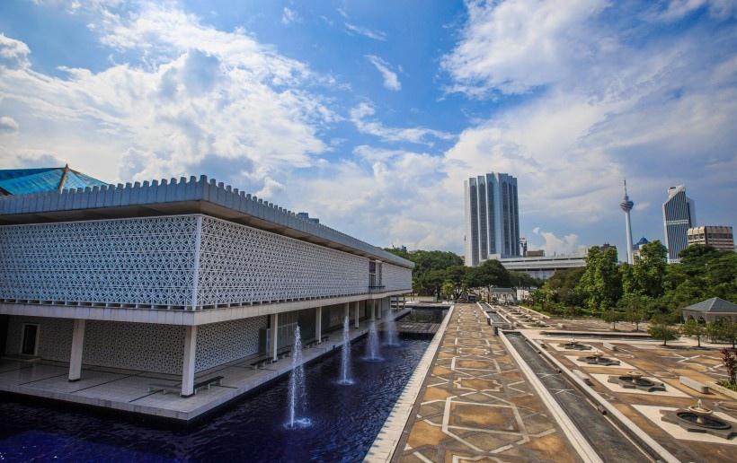 马来西亚吉隆坡国家清真寺写真图片