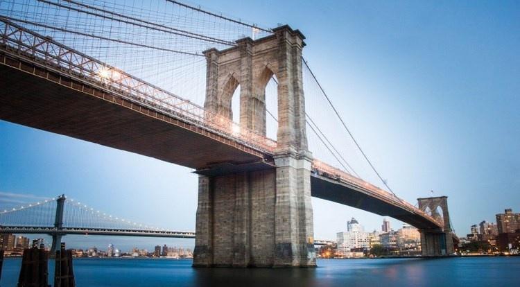 美国纽约布鲁克林大桥风景图片
