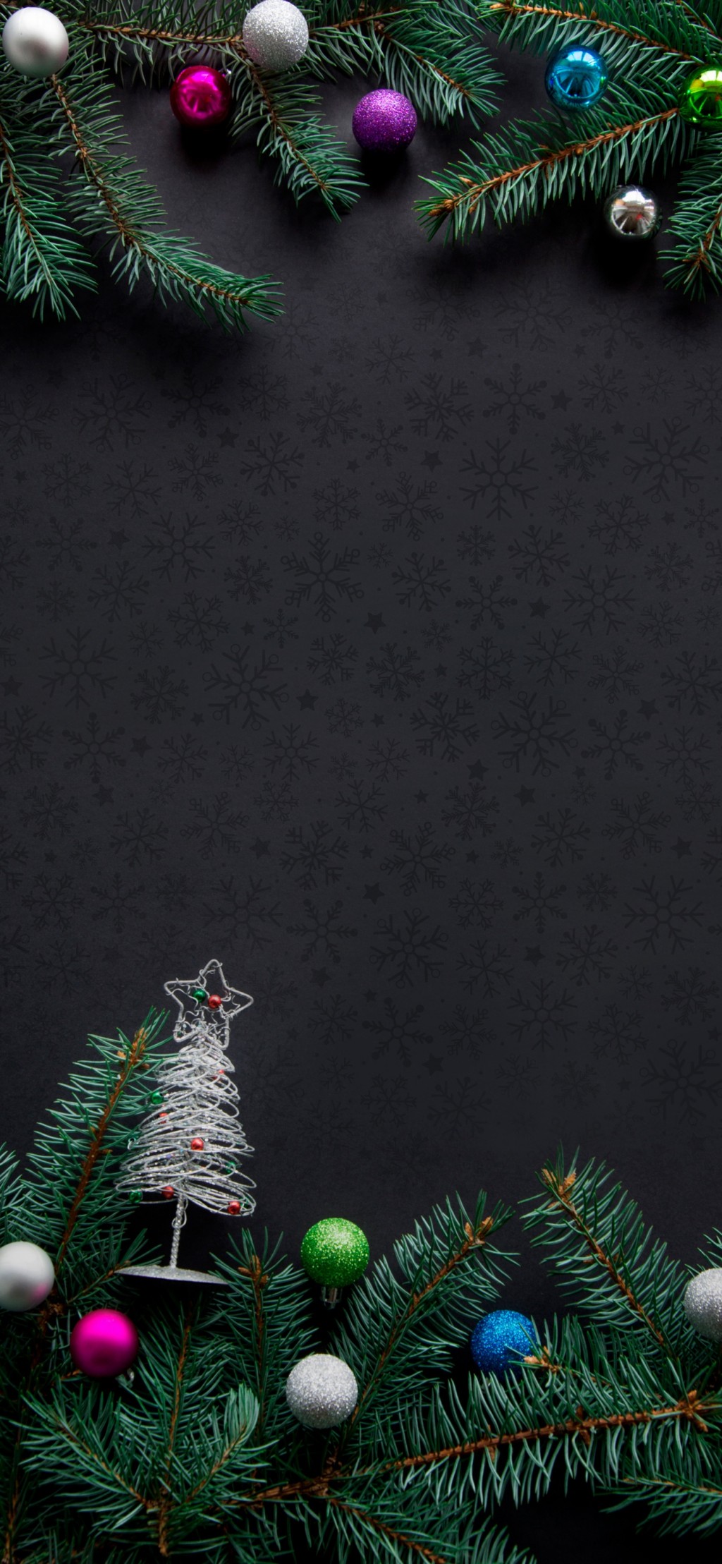 圣诞节深色系列高清手机壁纸