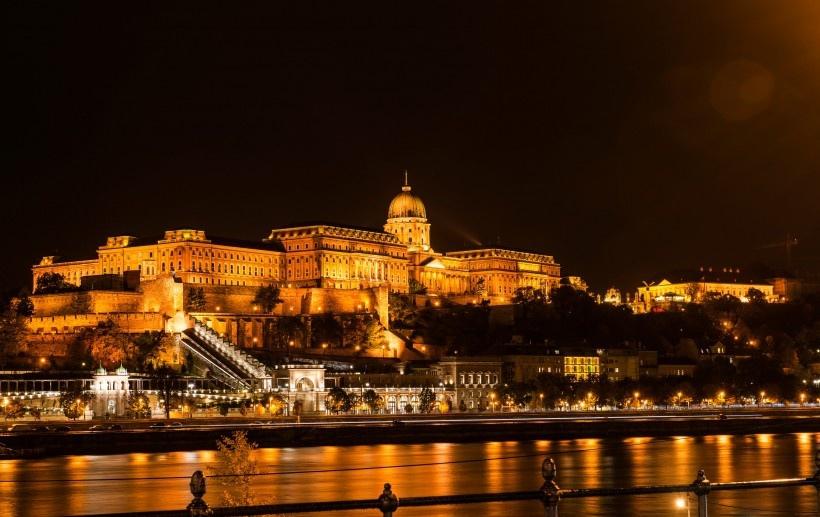 匈牙利首都布达佩斯夜景写真