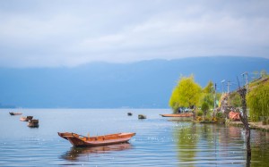 泸沽湖美丽自然风景图片桌面高清壁纸