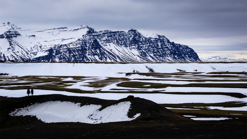 冰岛瓦特纳冰川美妙风景高清桌面壁纸