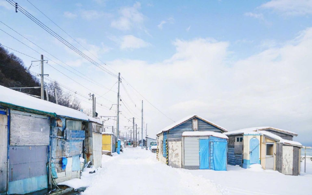 日本街道绝美雪景迷人风光