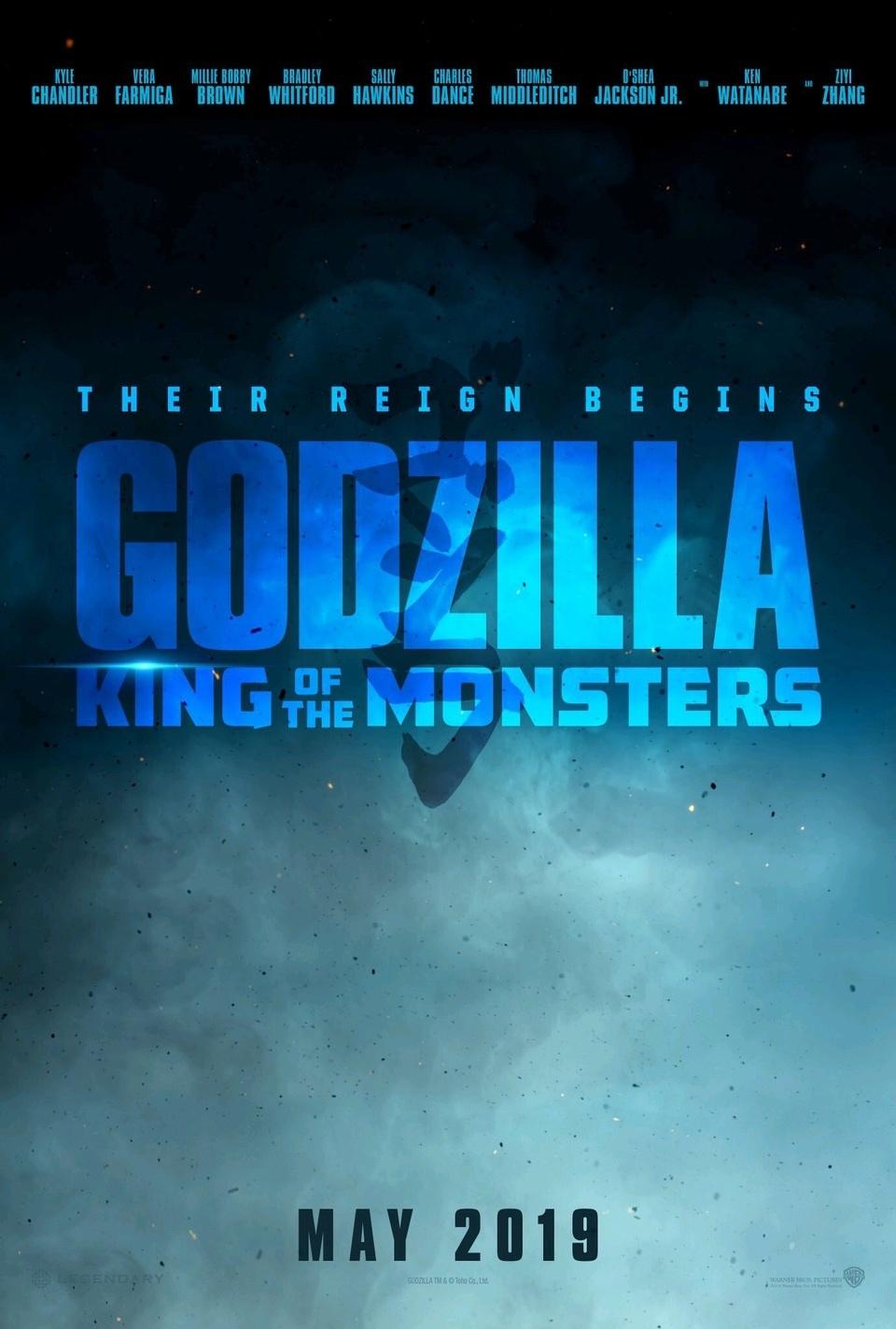 《哥斯拉2：怪兽之王》四大怪兽齐登场最新海报