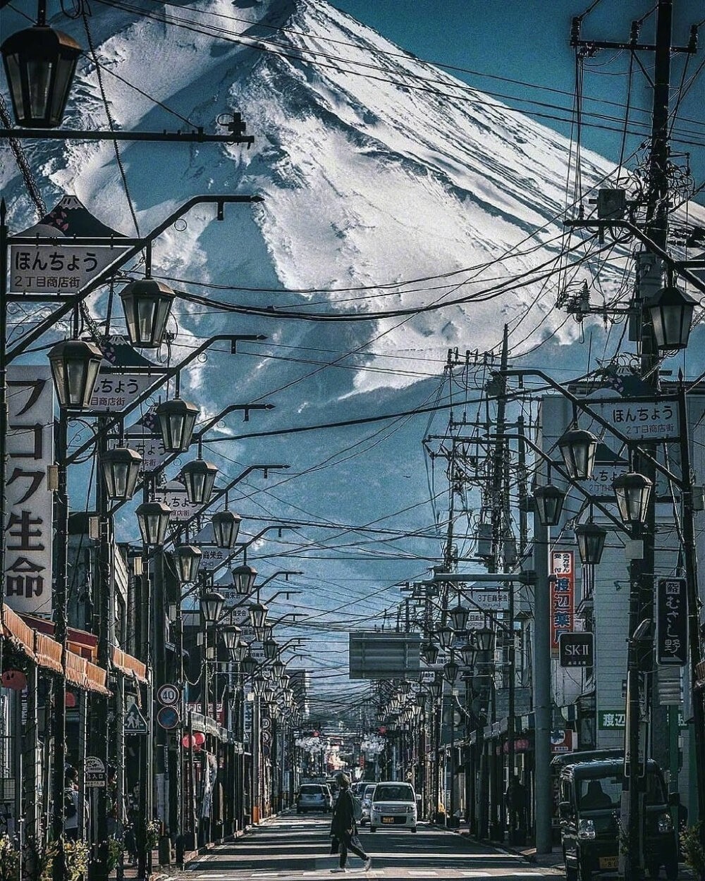 日本东京富士山唯美风景壁纸图片