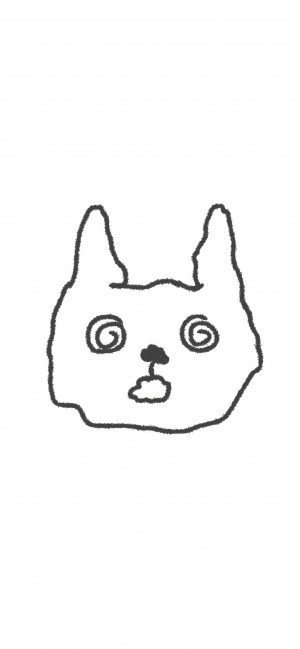 可爱简笔画线条小动物手机壁纸