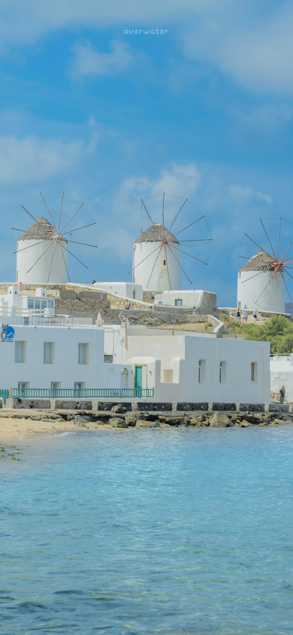 希腊海景清新手机壁纸