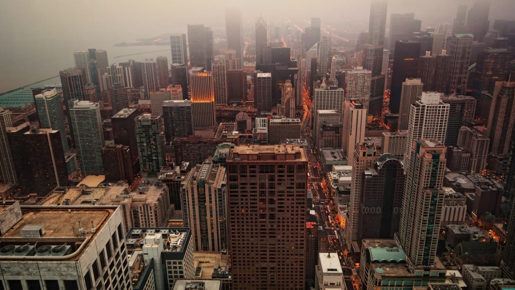美国芝加哥繁荣城市风景