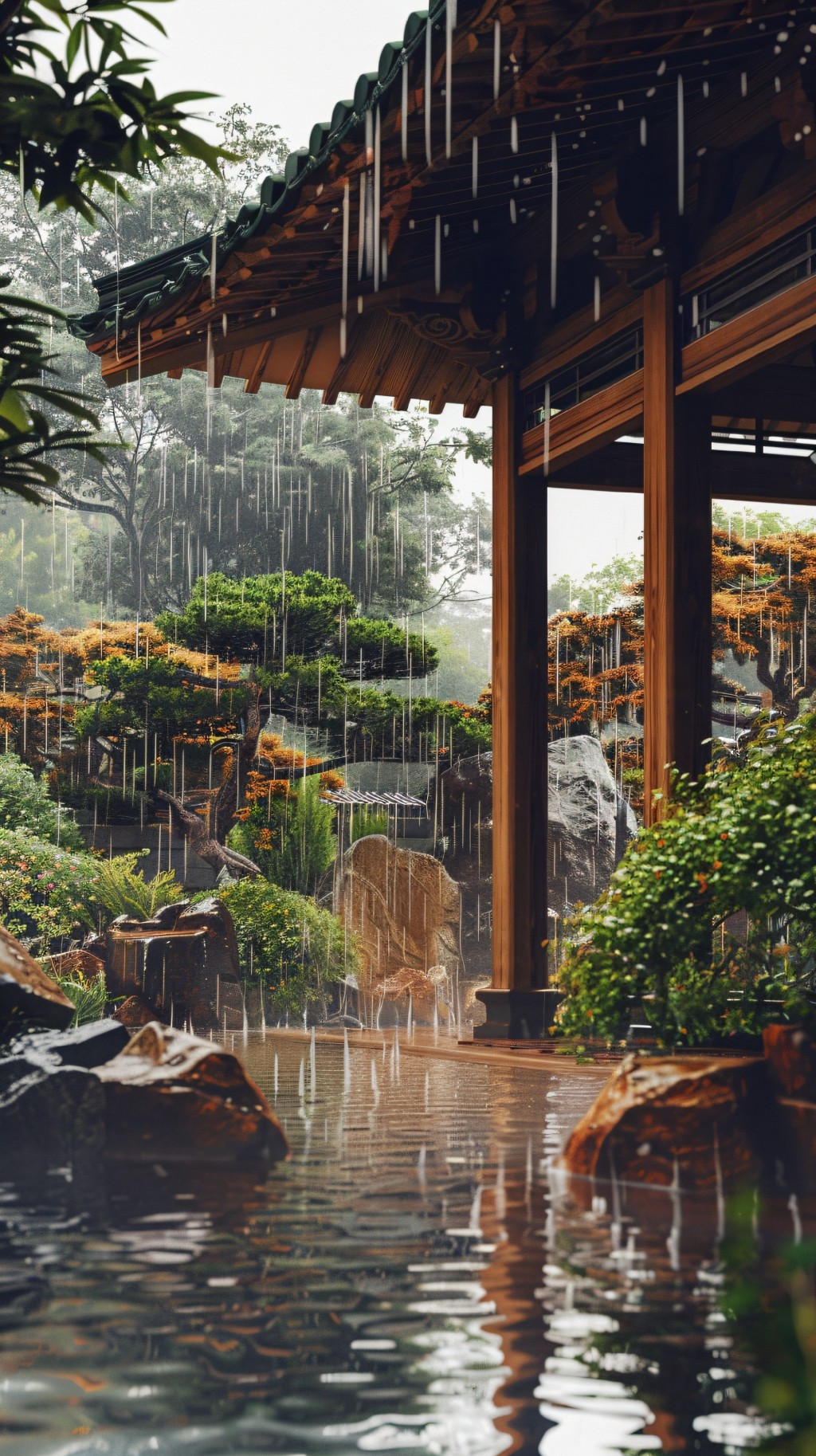 梅雨季风景手机壁纸