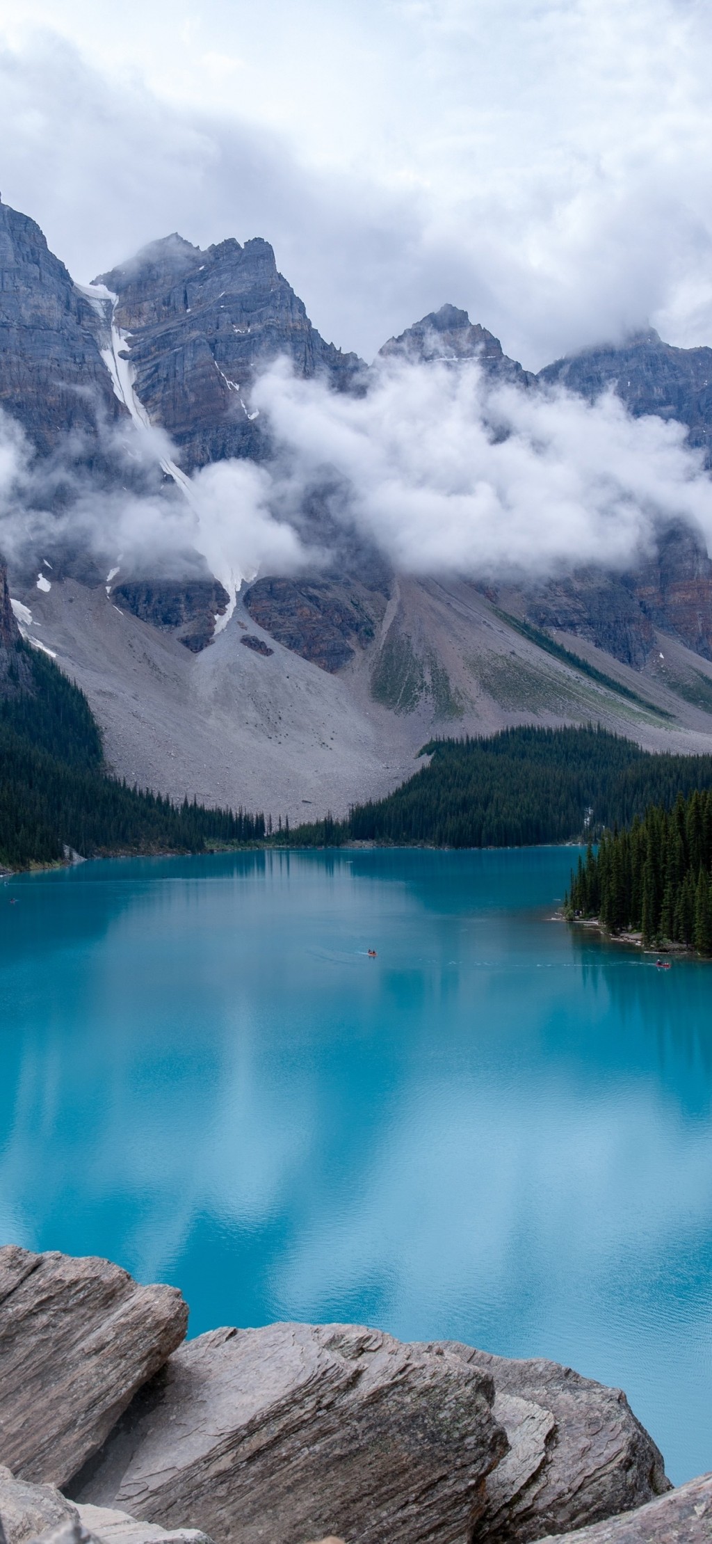 雪山湖水清新自然风景手机壁纸