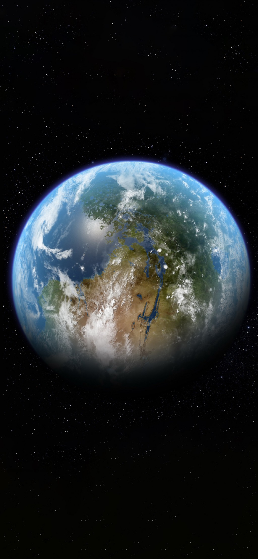 星球系列清新地球风景手机壁纸