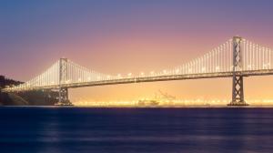 美国旧金山的桥壮丽风景壁纸