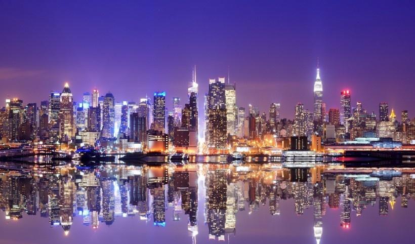 美国纽约曼哈顿夜景写真
