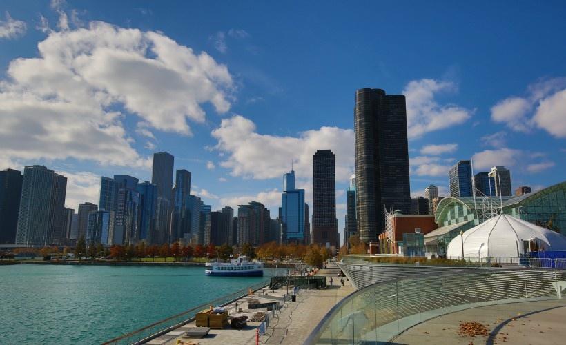 美国芝加哥海军码头风景写真