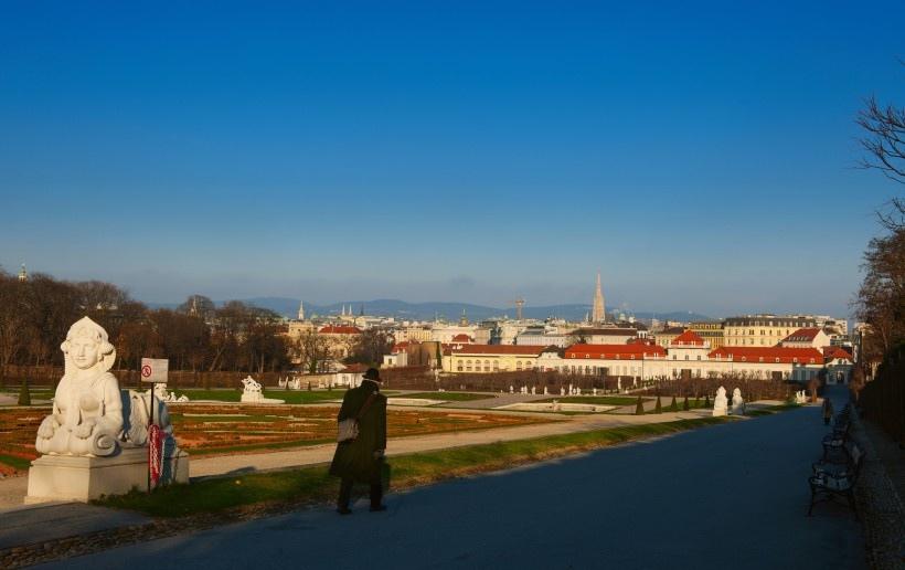 奥地利首都维也纳秋天风景写真