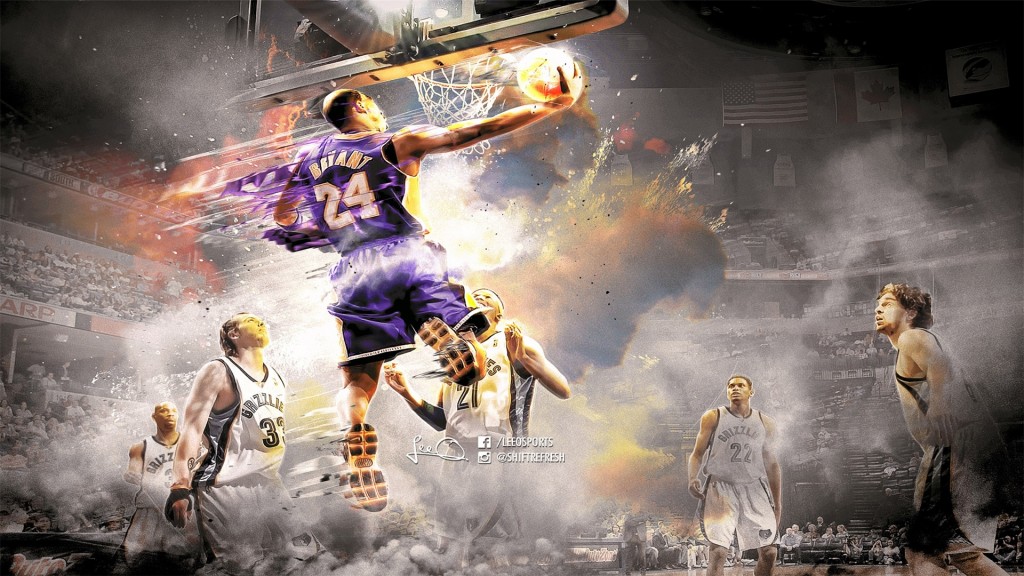 NBA篮球巨星科比布莱恩特酷帅桌面壁纸