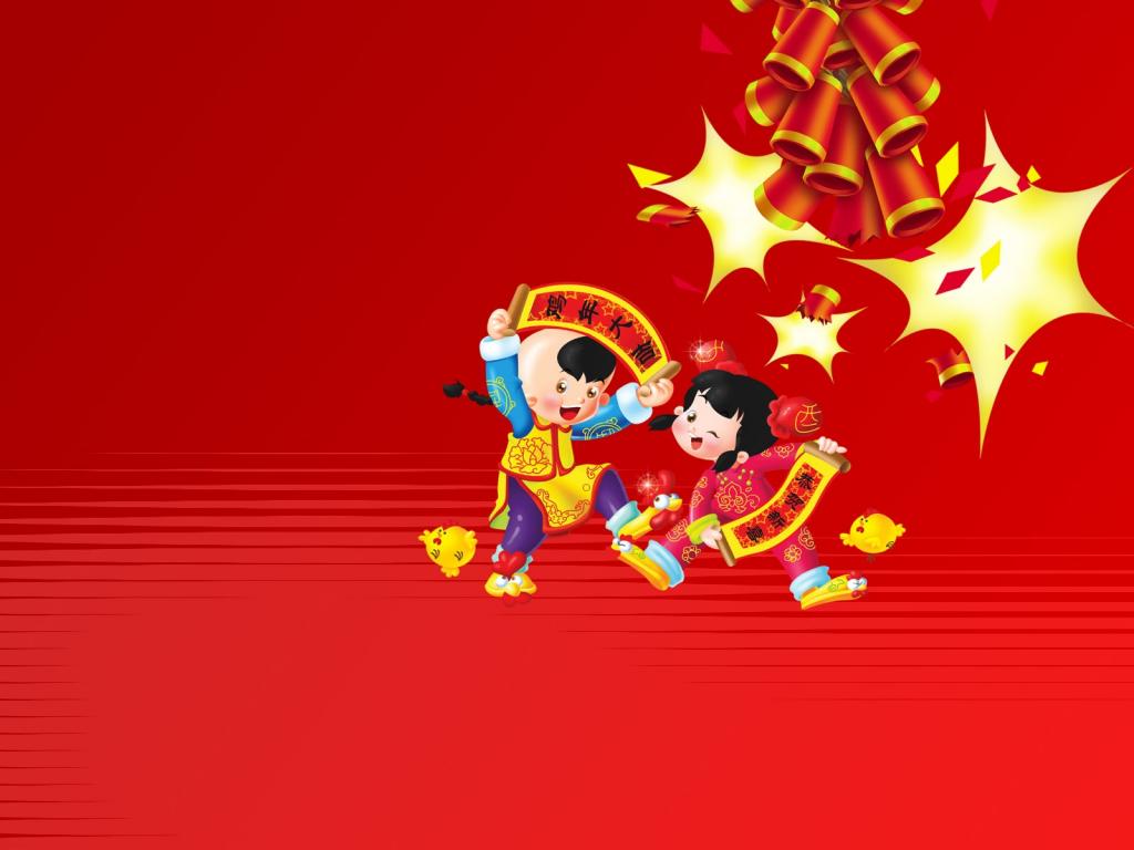 喜气洋洋春节红色喜庆图片