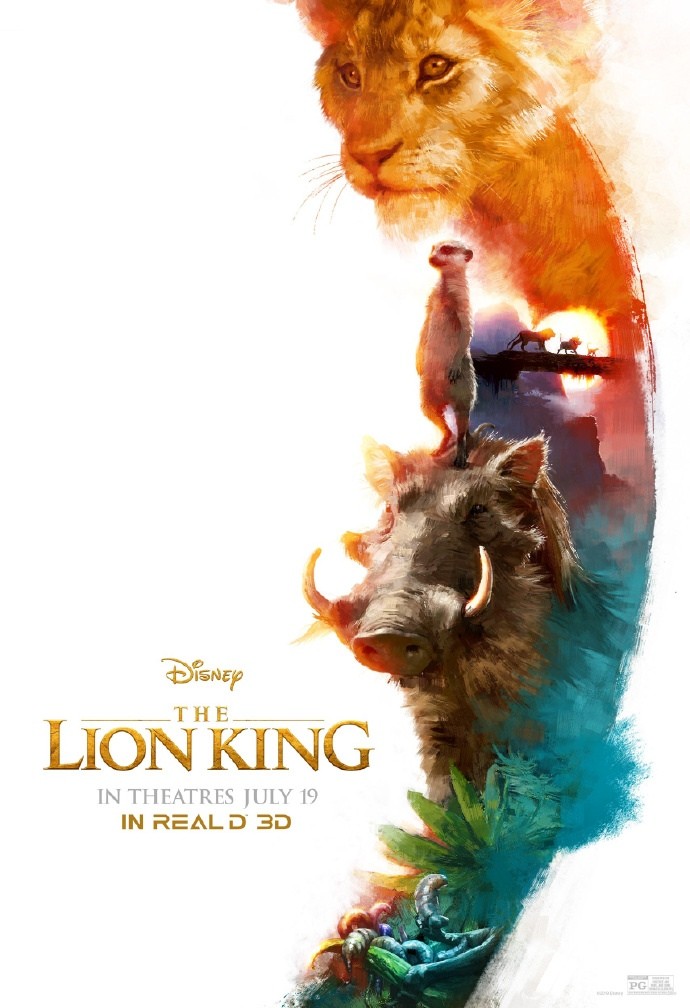真狮版《狮子王》3D海报图片