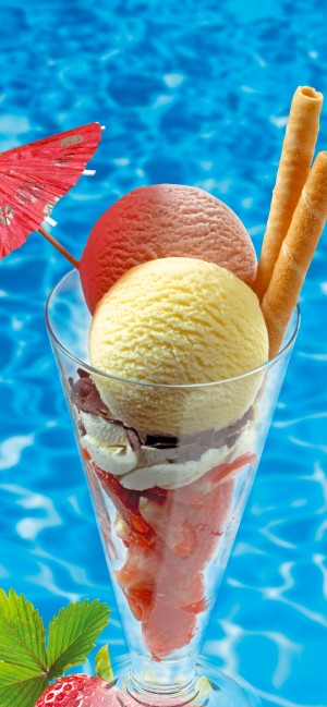 雪糕&冰激凌夏日美食手机壁纸
