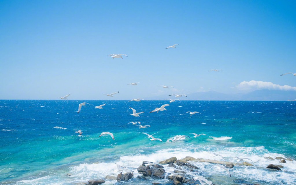 爱琴海优美风景图片桌面壁纸