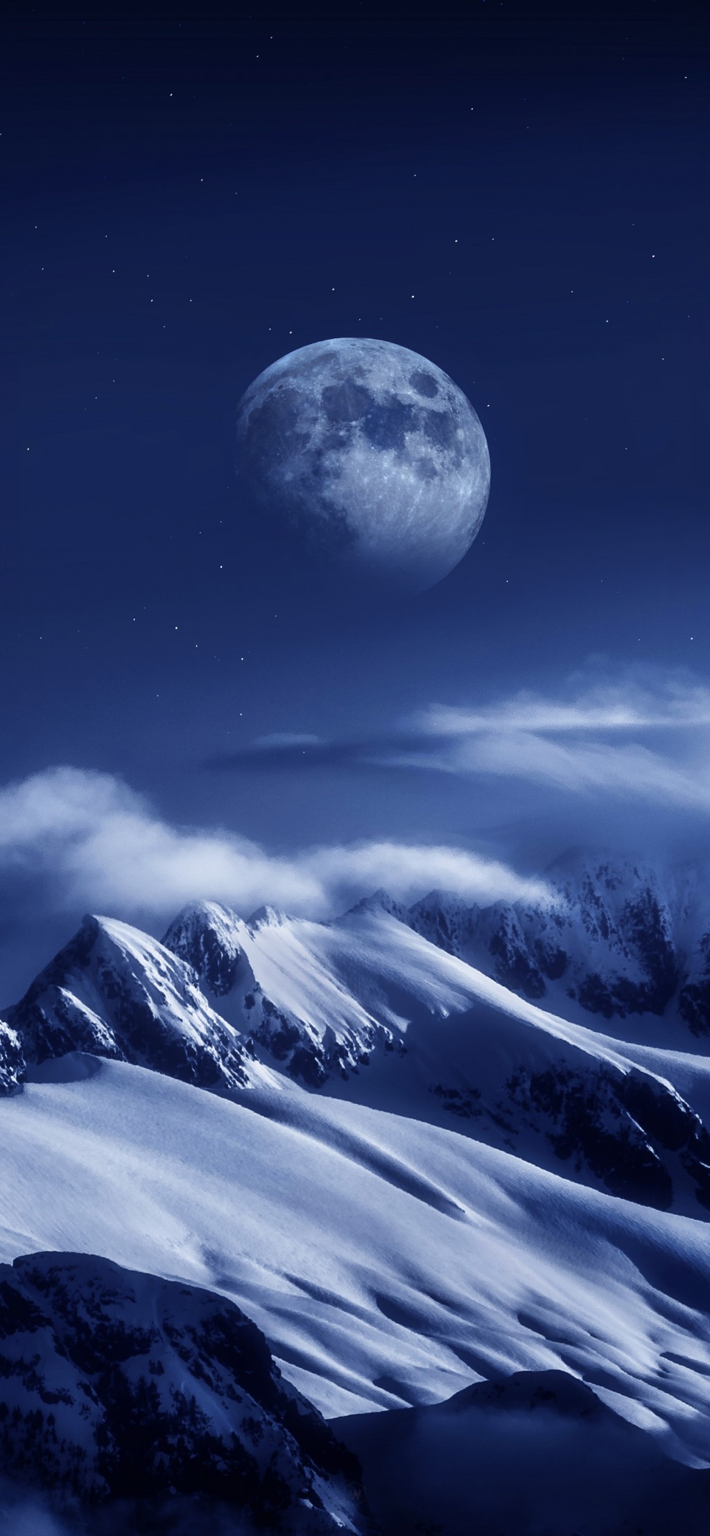 月球系列创意星空风景手机壁纸
