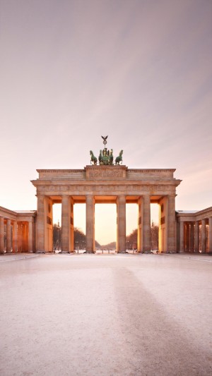 德国首都柏林市中心勃兰登堡门风景壁纸