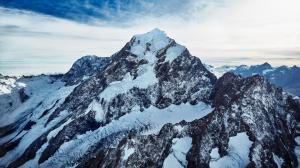 新西兰库克山的山峰风景高清壁纸