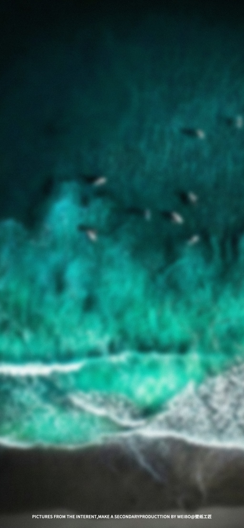 碧绿海洋风景手机壁纸
