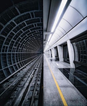 科幻感的莫斯科地铁站