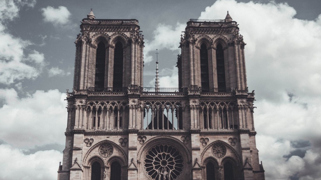 法国巴黎圣母院大教堂建筑风景壁纸
