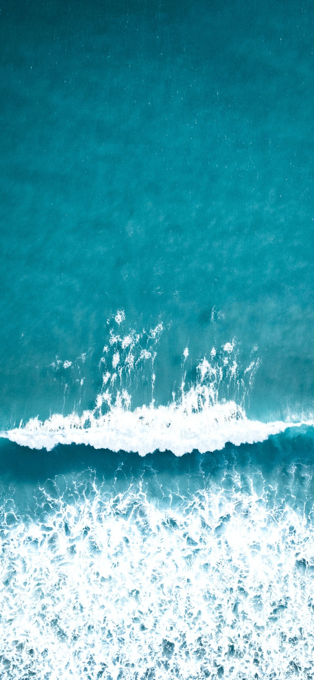 俯瞰清新海洋风景手机壁纸